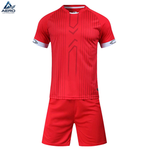 Uniforme de Fútbol de Alta Calidad en Color Rojo Sólido con Diseño Personalizado, Uniforme Deportivo de Entrenamiento para Adultos al por Mayor - Product Image 1