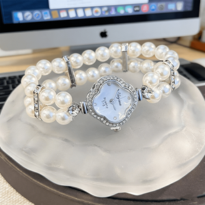 Montre pour femme en alliage minimaliste de luxe avec mouvement à quartz, bracelet élastique, affichage tendance, montre-bracelet pour femme - Product Image 4