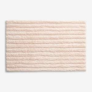Tapis de bain 100% coton pur, super doux, absorbant, blanc, réversible, fabrication artisanale, construction robuste, pour la maison et l'hôtel, par ITHL - Product Image 5