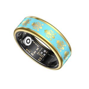 Luxury Enamel Smart <b>Ring</b> Heart Rate SpO2 Sleep Exercise HRV Health Tracker Gesture Control Long <b>Battery</b> Life - Product Image 2