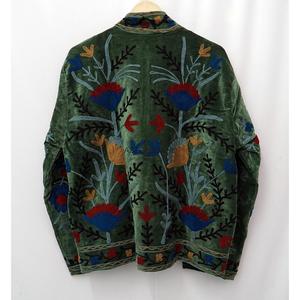 Veste vintage en velours imprimé floral avec broderie Suzani, tissu en coton respirant, manches longues pour femmes, automne, hiver, printemps - Product Image 6