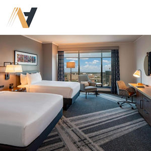 Cadre de lit réglable, ensemble de meubles de chambre à coucher pour hôtel, pour projets de modernisation de chambre d'hôtes, Hilton Garden Inn - Product Image 1