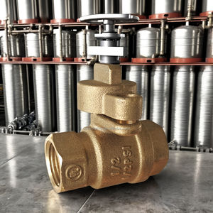 C Way Low Cost 1/2" Brass Manual Ball Valve NPT Connection PTFE <b>Sealing</b> OEM Customizable for Water Supply Systems - Product Image 4