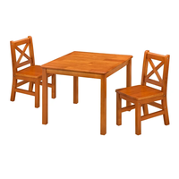 Ensemble de meubles ergonomiques 3 pièces en bois massif, table de jeu moderne, chaise pour enfants, salle de jeux, salon, prix d'usine, pour l'école
