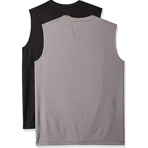 Camisetas sin Mangas Transpirables Personalizadas al por Mayor para Hombre, Camisetas de Tirantes de Poliéster/Algodón con Cuello Redondo, Impresión Digital, para Gimnasio, Fitness, Running - Product Image 4