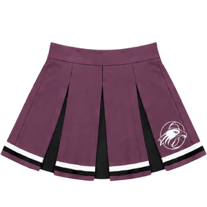 Jupe plissée bordeaux pour femmes et filles, idéale pour la danse, les entraînements, les compétitions et les tenues de sport. - Product Image 1