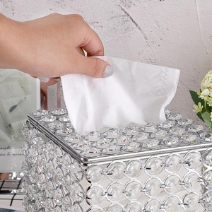 Porta Servilletas de Cristal con Cuentas Personalizadas, Duradero y de Primera Calidad, Caja Decorativa para Servilletas, Accesorio Elegante para Mesa, Decoración de Lujo para el Hogar y Hoteles - Product Image 4