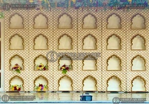 Royal Hand-Carved <b>Frame</b> For <b>Backdrop</b> For wedding Decor Decorations Elegant Setup Accessories Made Delhi India - Product Image 4