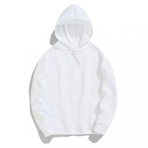 Custom Blank Solid <b>White</b> Tracksuit Heavyweight Cotton Fleece Pullover Hooded Sweatshirt and <b>Joggers</b> Set for Men Manufacturer - Product Image 4