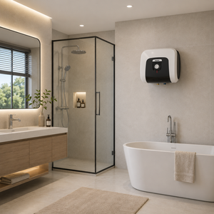 Rossi Electric Storage Water Heater 15L Wall Mounted Plastic Housing Household Use Rossi Arte Square 15 Liter - Product Image 1