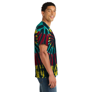 Camisetas de Manga Larga con Cuello Redondo y Tie Dye Personalizadas OEM para Hombre, Populares, 100% Algodón Tejido, Diseño Único, Camiseta Casual de Otoño - Product Image 3