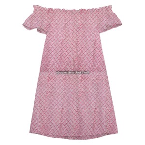 Robe épaules dénudées sexy en coton tissé pour l'été – Meilleure vente dans la catégorie des robes décontractées à épaules dénudées - Product Image 2