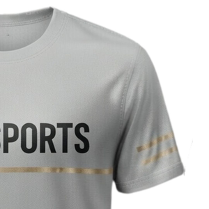 T-shirt de sport blanc pour homme en polyester, uniforme d'entraînement, vêtement d'extérieur, tenue d'équipe, performance sportive - Product Image 5