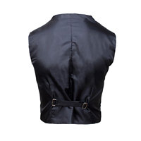Veste de kilt noire personnalisée avec gilet 100% laine, col montant Argyll, hiver, logo personnalisé sur le devant