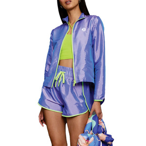 Custom Women’s Iridescent Running Windbreaker Lightweight Reflective Fitness <b>Jacket</b> and Shorts Premium Activewear <b>Jacket</b> for <b>men</b> - Product Image 4