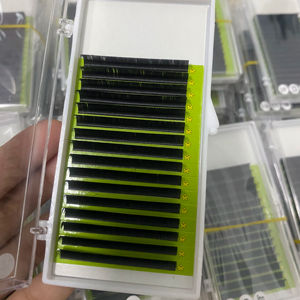 Pestañas Individuales al por Mayor, Bandeja de Pestañas con Logotipo Personalizado, Marca Privada, Pestañas de Cachemira Negras Mate, Extensión de Pestañas en Negro Intenso - Product Image 1