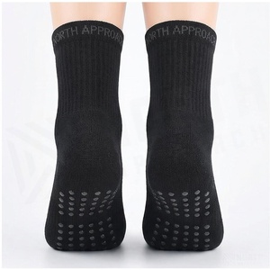 Black 5 Toe Crew <b>Socks</b> Solid Color Breathable Knitted Cotton Adult Casual <b>Socks</b> for Daily Life Autumn Season - Product Image 2