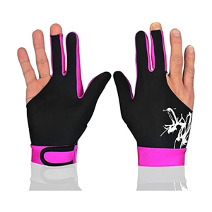 Guantes de Snooker Específicos para Mano Derecha, Ajuste Ergonómico, Palma de Silicona, Dorso de Spandex, Malla Transpirable - Product Image 1