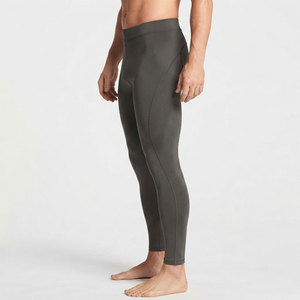 Leggings de compression professionnels pour hommes, taille haute élastique, respirants, séchage rapide, coupe ajustée - Product Image 3