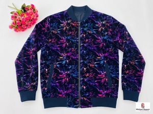 Tela de Terciopelo Estampada de Moda, Vestidos con Estampado de Lámina Premium, Kaftanes, Textiles para Prendas de Vestir, Fabricante de Telas Personalizadas OEM - Product Image 4