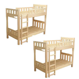 Fabrication en Indonésie Lit superposé moderne et simple Lit superposé en bois de teck massif en matériau naturel pour la chambre des enfants - Product Image 5