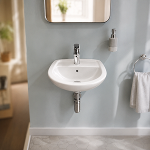 Modern Oval Nano Polished Granite Finish <b>Wall</b>-Hung Wash Basin 5-Year Warranty-Easy Clean for Bathroom/Washroom Hospital Home - Product Image 6