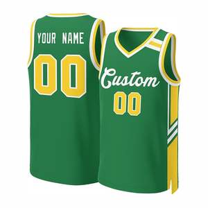 Maillots d'entraînement de basketball personnalisés par sublimation – Débardeurs sportifs décontractés respirants pour équipes – Uniformes athlétiques personnalisables avec nom et numéro – Protection UPF - Product Image 1