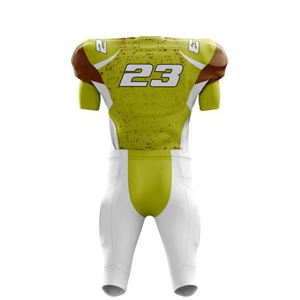 Conjuntos de Uniformes de Fútbol Americano para Hombre, Tallas Grandes, Manga Corta, Estampados, Antibacterianos, Diseño Personalizable con Logotipo y Nombre del Equipo - Product Image 5