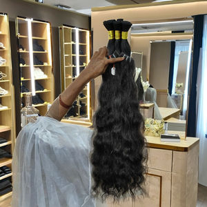 Extensión de cabello humano de tacto suave y suave, calidad excelente, al mejor precio, envío rápido, venta al por mayor, grado superior, sin procesar, 100% - Product Image 1