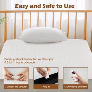 Scaldasalvadanaletto Elettrico con Doppio Controllo, 9 Impostazioni di Calore e Spegnimento Automatico Dopo 9 Ore, Coperta Lavabile in Lavatrice con Protezione dal Surriscaldamento - Product Image 5