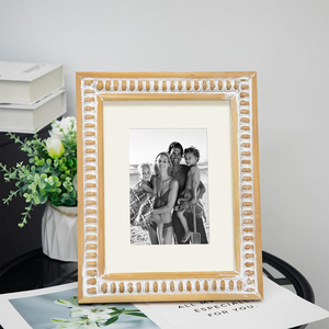 กรอบรูปไม้เนื้อแข็งทำมือ ดีไซน์สวยเก๋ สำหรับตั้งโชว์บนโต๊ะ เหมาะสำหรับบ้าน สำนักงาน ห้องนั่งเล่น สไตล์ตกแต่งบ้านแบบเรียบง่ายและมีเอกลักษณ์ - Product Image 6