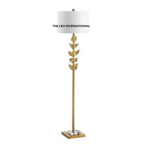 Lámpara de pie de estilo vintage con forma redonda y pantalla negra de hierro y metal para uso en interiores, para el hogar, hotel, sala de estar y dormitorios. - Product Image 2