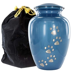 Urna Funeraria de Latón para Cenizas de Mascotas, Contenedor Conmemorativo para Animales Pequeños, Recipiente de Almacenamiento para Entierro, Acabado Gris Plateado - Product Image 5