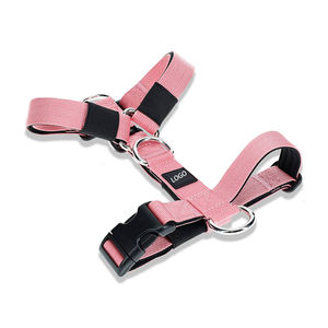 Arnés de neopreno suave y táctico de alta resistencia para perros grandes, conjunto de correa ajustable, acolchado, antitirones - Product Image 2