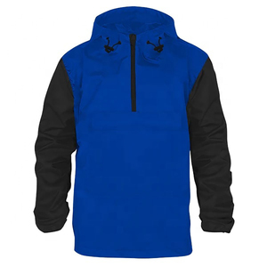 Casual Outerwear Finished Men'<b>s</b> Winter Eco-Friendly 100% Cotton Retro Work Quarter Zip Multi Pocket Hooded Sweatshirt <b>Jacket</b> - Product Image 1