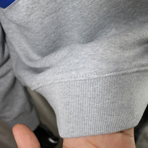 Unisex Gray Turtleneck Sweatshirt With Blue Dogs Letter Print Regular Fit Casual Pullover Autumn Wear CLUSH SPORTS - Product Image 6