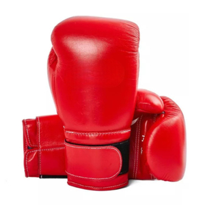 Gants de boxe en cuir de qualité supérieure avec fermeture auto-agrippante pour l'entraînement, le sparring, le MMA, le Muay Thai et les exercices sur sac de frappe. - Product Image 3