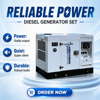 Générateurs diesel super silencieux à refroidissement par eau 12 kVA, 15 kVA, 18 kVA, 20 kVA, 25 kVA, alternateur tout cuivre, générateur d'électricité pour la maison