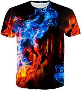 Camiseta de Punto con Estampado para Hombre, Estilo Casual, Cuello Redondo, Manga Corta, 100% Algodón, Ecológica, Transpirable, Verde, Gran Venta - Product Image 5