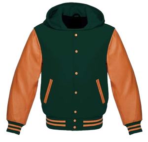 OEM Manufacturer's High Quality Custom Baseball Letterman Varsity Jacket Casual Chenille Embroidery Leather Sleeves <b>Cotton</b> 2026 - Product Image 2