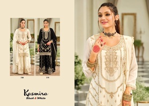 Vestido de Fiesta de Chifón de Alta Calidad para Mujer, Marca Famosa, Bordado, Estilo Pakistaní, Shalwar Kameez, Traje Étnico para Dama - Product Image 3