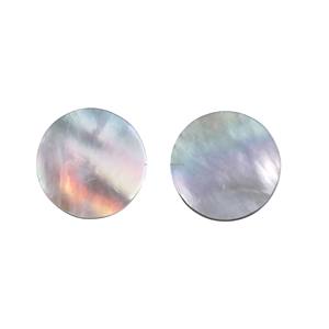 หินควอตซ์สีขาวธรรมชาติสำหรับทำเครื่องประดับ หินบำบัด ขนาด 12 มม. รูปทรงแบนกลม หินหลวมเปลี่ยนสีได้ - Product Image 1