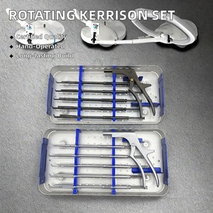 Ensemble de Rongeurs Kerrison Manuels en Acier Inoxydable, Instruments Orthopédiques Vétérinaires, Rongeur de Laminectomie Rotateur, Certifié CE Classe I - Product Image 4