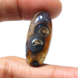 Piedra Preciosa Natural de Ágata Sulemani Aqeeq, Cabujón de Ágata con Rayas, Piedra Suelta Lisa, Proveedor Mayorista de Piedras para Joyería - Product Image 1