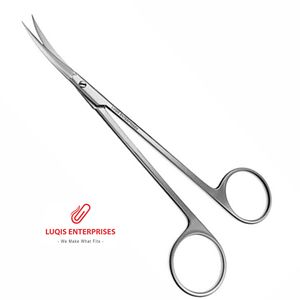 Goldman Nasal Scissors Saber Back Semi-sharp Outer <b>Edges</b> Curved Surgical Instrument Stainless Steel Precision ENT <b>Tool</b> - Product Image 4