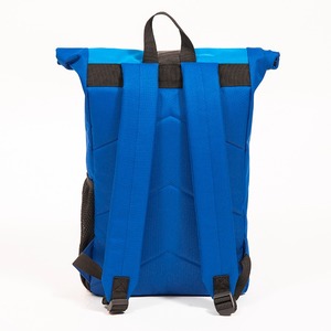 Blue Camouflage Casual Backpack Sports Backpack Roll <b>Top</b> Backpack - Product Image 4