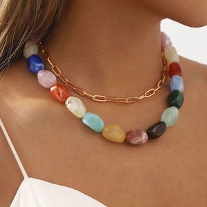 Collier en résine fait main ILAHI, art populaire religieux féerique, accessoire de bijouterie DIY audacieux et accrocheur, pour les passionnés de mode moderne Uttar - Product Image 3