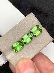 Piedras preciosas facetadas de peridoto verde natural, piedras sueltas para la fabricación de joyas, anillos, colgantes, collares, cristales - Product Image 4