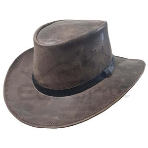 Wholesale Leather <b>Hats</b> Custom Made Handcrafted Premium Western <b>Hats</b> For <b>Men</b> Women American Australian Style Cowboy <b>Hats</b> - Product Image 3