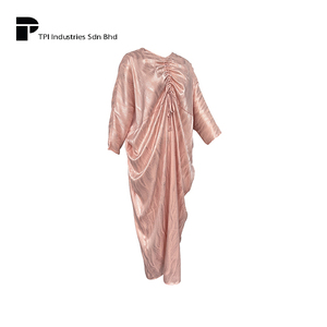 Premium Quality Apparel Girl Batwing <b>Kaftan</b> Salmon <b>Pink</b> Modest Muslimah Fashion Long Sleeve Dress for Women Daily Office Wear - Product Image 3
